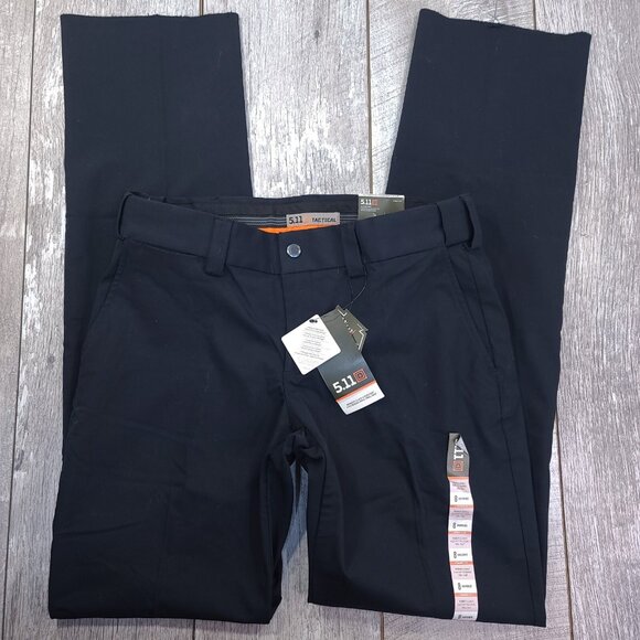 5.11 Tactical Black Straight Leg Pants - Picture 4 of 10